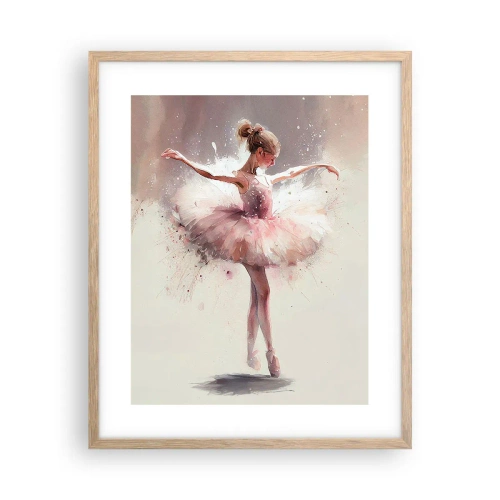 Affiche dans un chêne clair - Poster - Comme un jeune oiseau - 40x50 cm