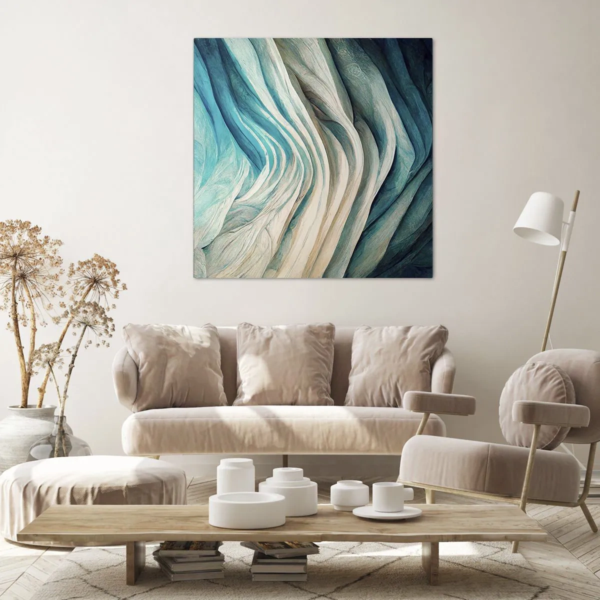 Impression sur toile - Image sur toile - Insatiabilité bleue - 50x50 cm