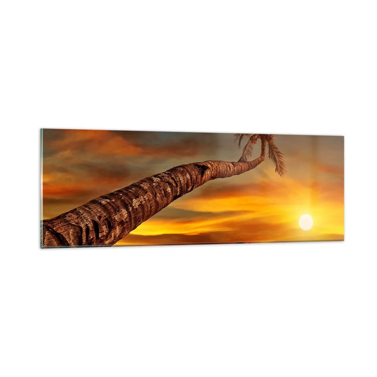 Impression sur verre - Image sur verre - Vacances exotiques, aventure caribéenne - 90x30 cm