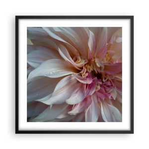 Affiche dans un cadre noir - Poster - Fraîcheur fleurissante - 50x50 cm