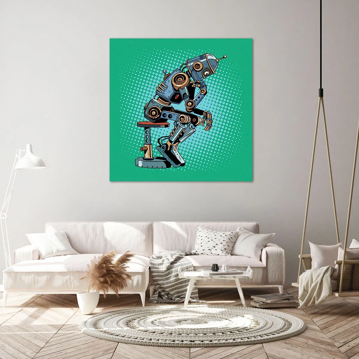 Impression sur toile - Image sur toile - Au-dessus de l'essence de l'être - 60x60 cm