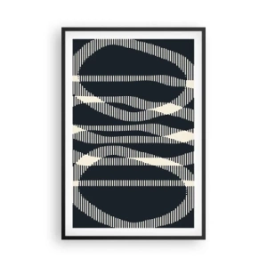 Affiche dans un cadre noir - Poster - Une tentative de briser l'obscurité - 61x91 cm