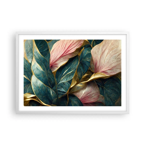 Affiche dans un cadre blanc - Poster - Élégance et style naturels - 70x50 cm