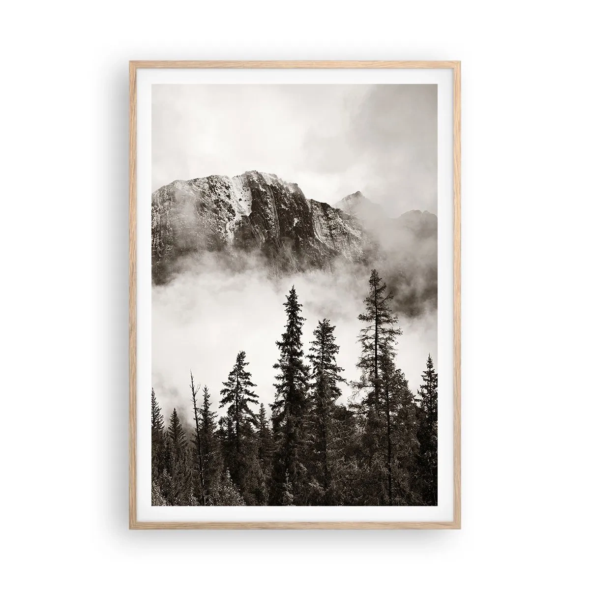 Affiche dans un chêne clair - Poster - Seigneur de granite - 70x100 cm