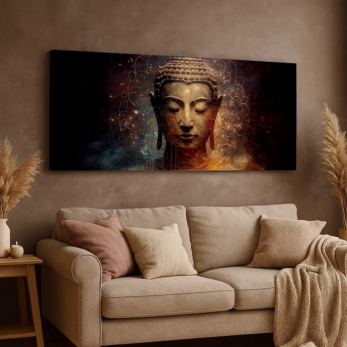 Impression sur toile - Image sur toile - Équilibre spirituel - 30x30 cm