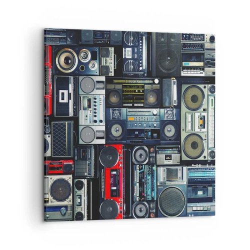 Impression sur toile - Image sur toile - Nostalgie des années 80 - 50x50 cm