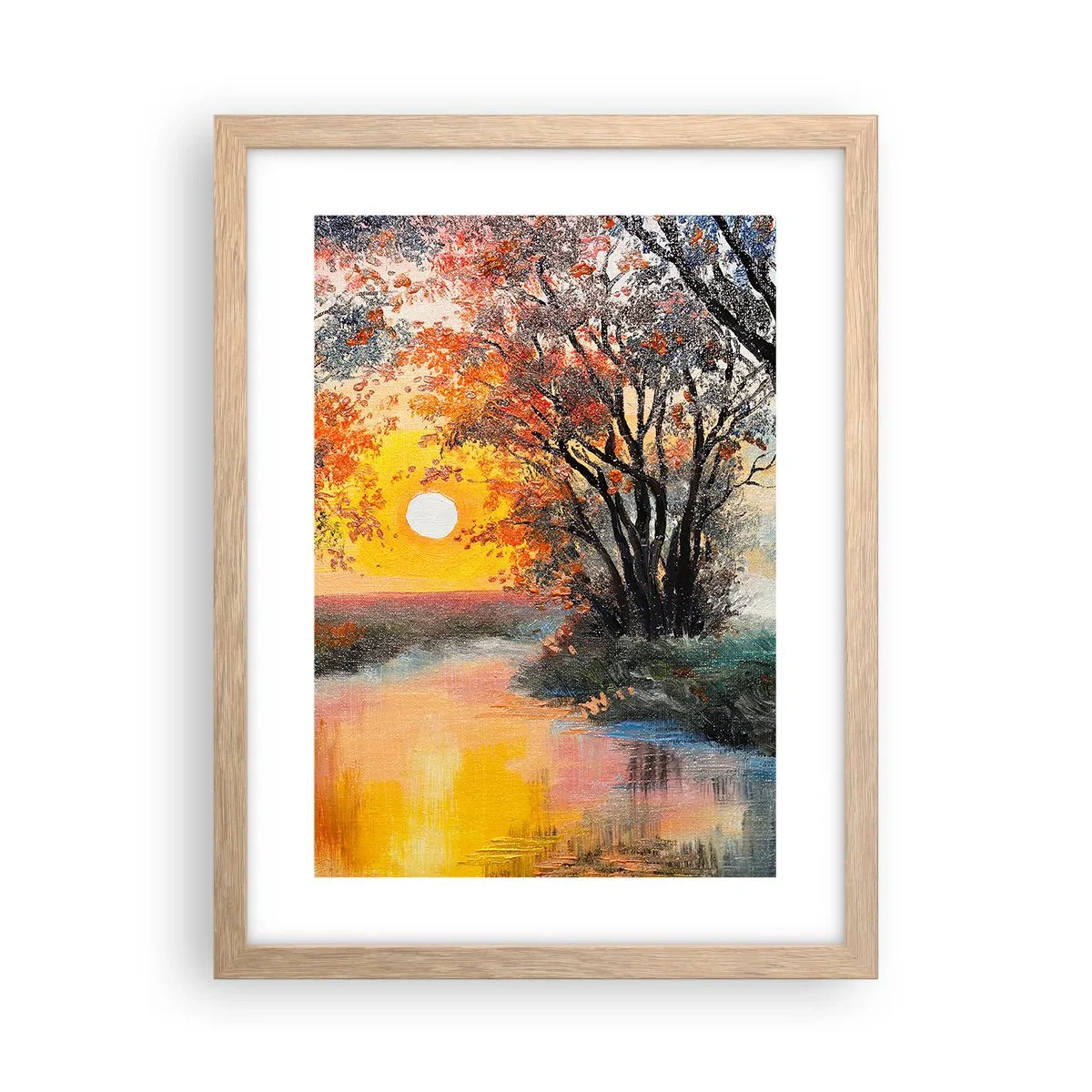 Affiche dans un chêne clair - Poster - Climats de printemps - 30x40 cm