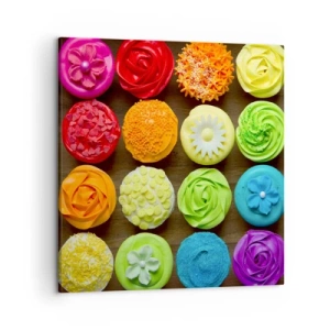 Impression sur toile - Image sur toile - Tous différents - tous délicieux - 50x50 cm