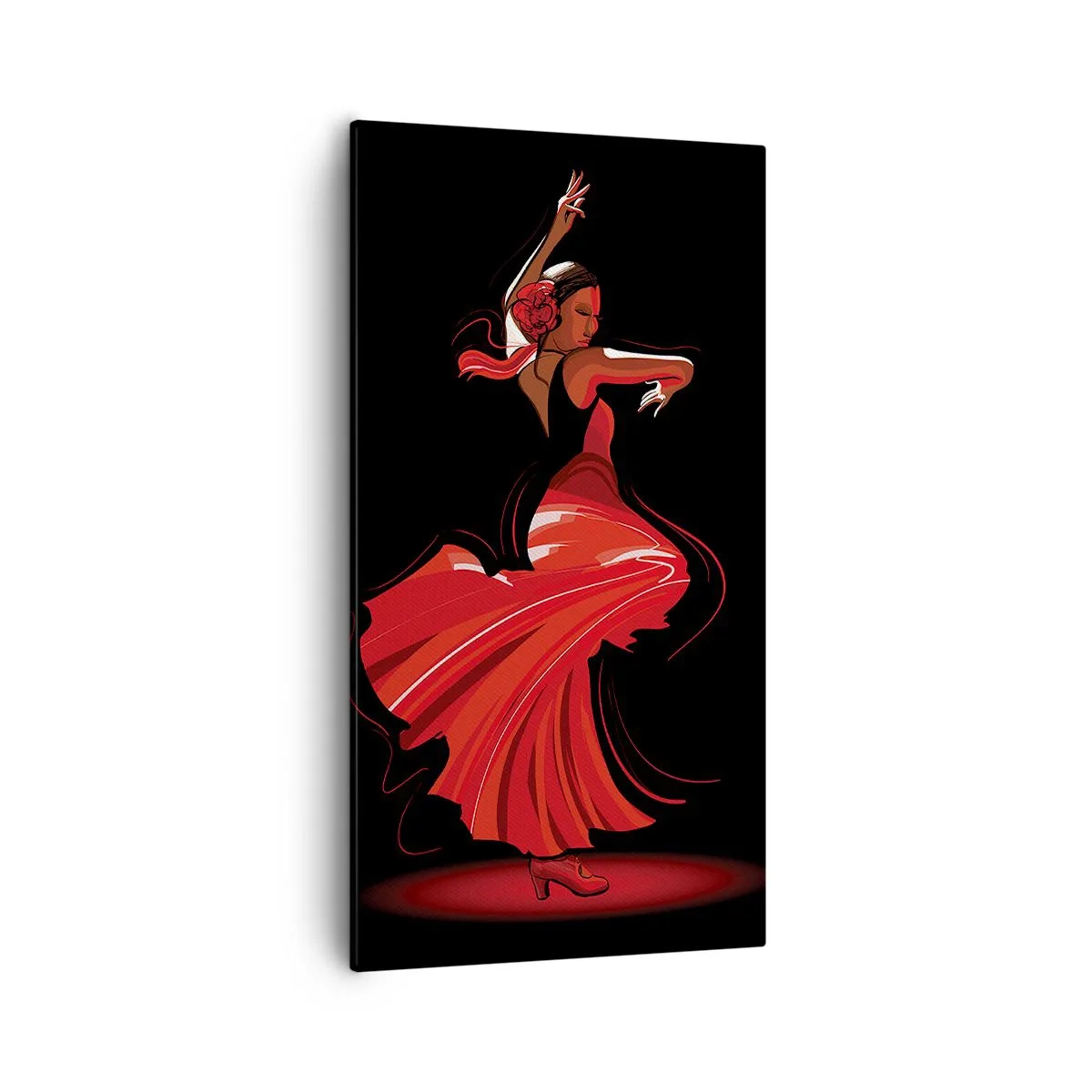 Impression sur toile - Image sur toile - L'esprit fougueux du flamenco - 55x100 cm