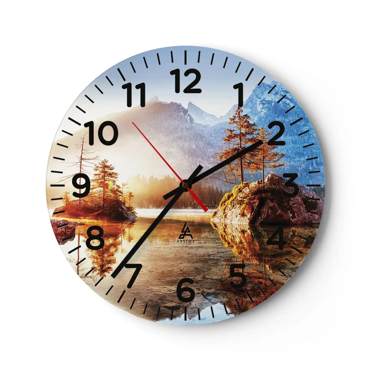 Horloge murale - Pendule murale - La nature sous un nouveau jour - 40x40 cm