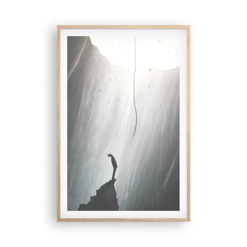 Affiche dans un chêne clair - Poster - Il y a toujours une issue - 61x91 cm