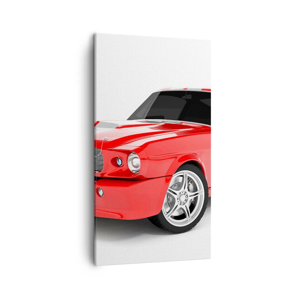 Impression sur toile - Image sur toile - Une Mustang aussi rapide que le vent - 45x80 cm