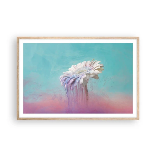 Affiche dans un chêne clair - Poster - Le monde souterrain des fleurs - 91x61 cm