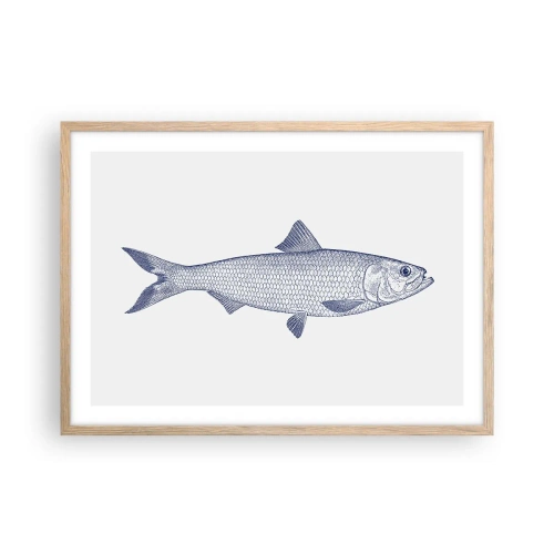 Affiche dans un chêne clair - Poster - Salutations des mers du nord - 70x50 cm