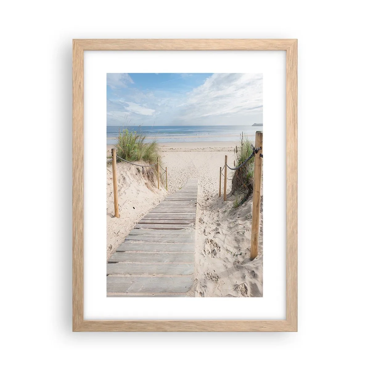 Affiche dans un chêne clair - Poster - A l'horizon - 30x40 cm