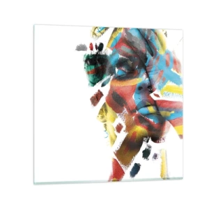 Impression sur verre - Image sur verre - Personnalité colorée - 70x70 cm