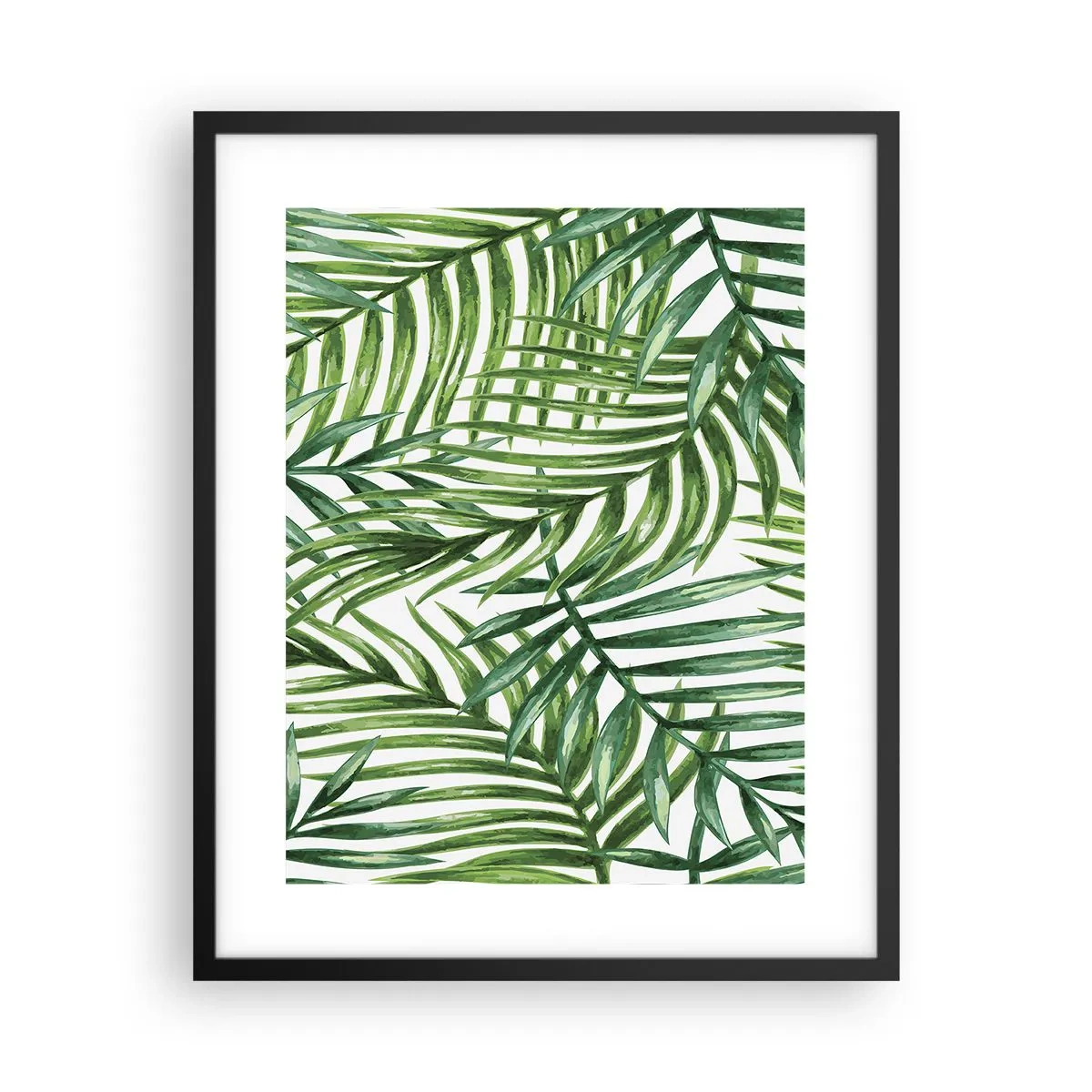 Affiche dans un cadre noir - Poster - Sous la canopée verte - 40x50 cm