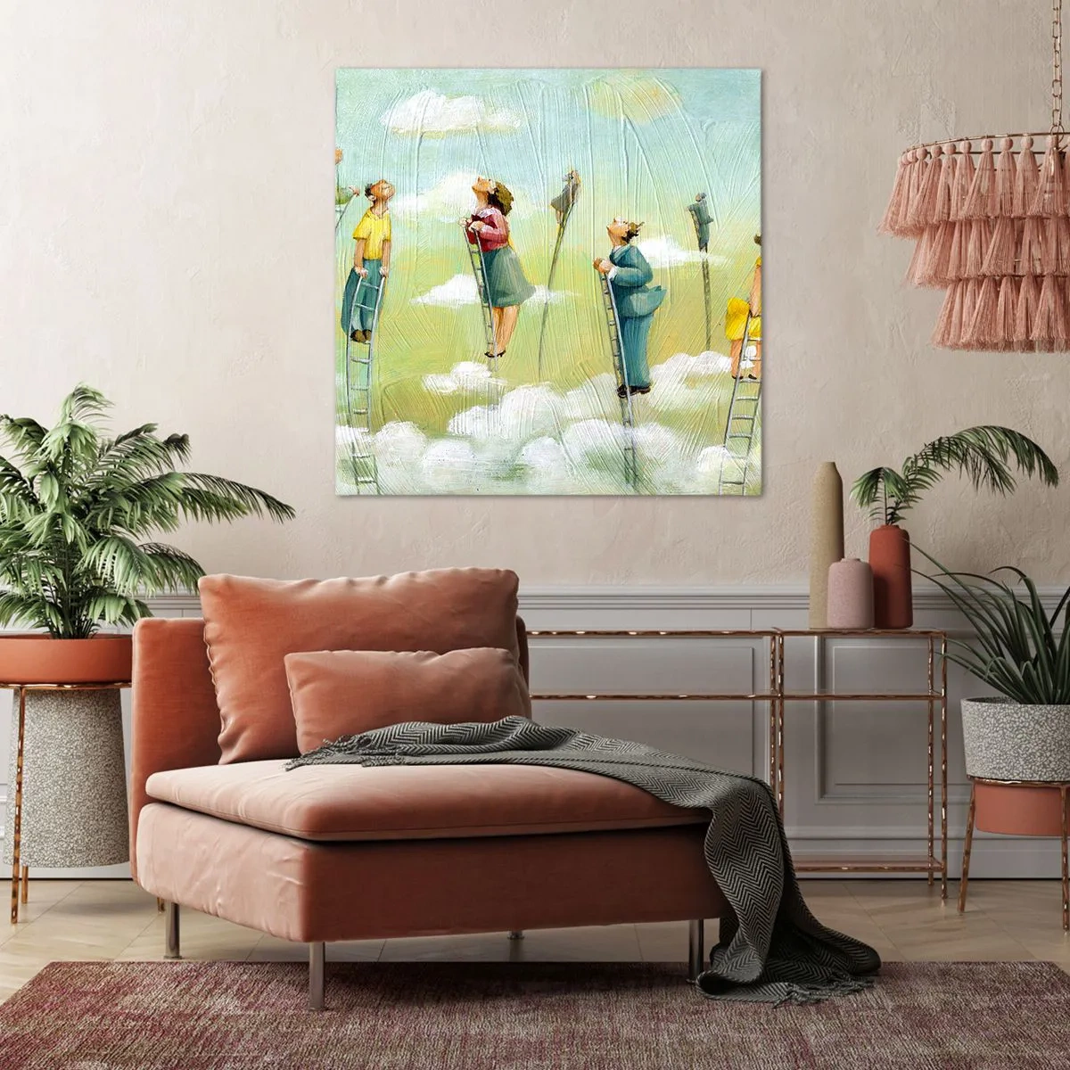 Impression sur toile - Image sur toile - Derrière ton rêve - 50x50 cm