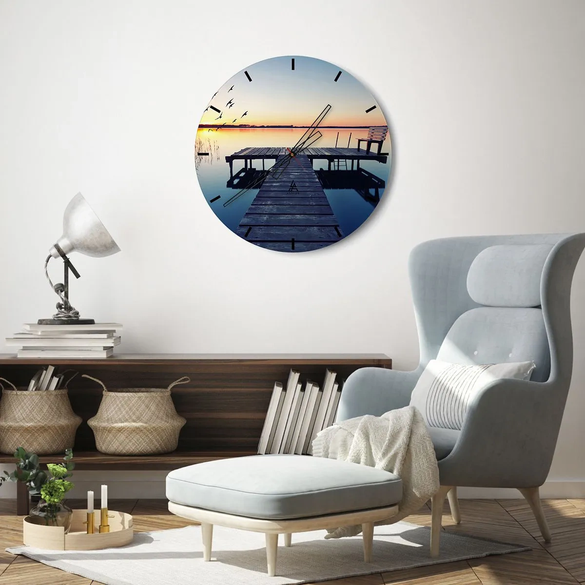 Horloge murale - Pendule murale - C'était une bonne journée - 40x40 cm