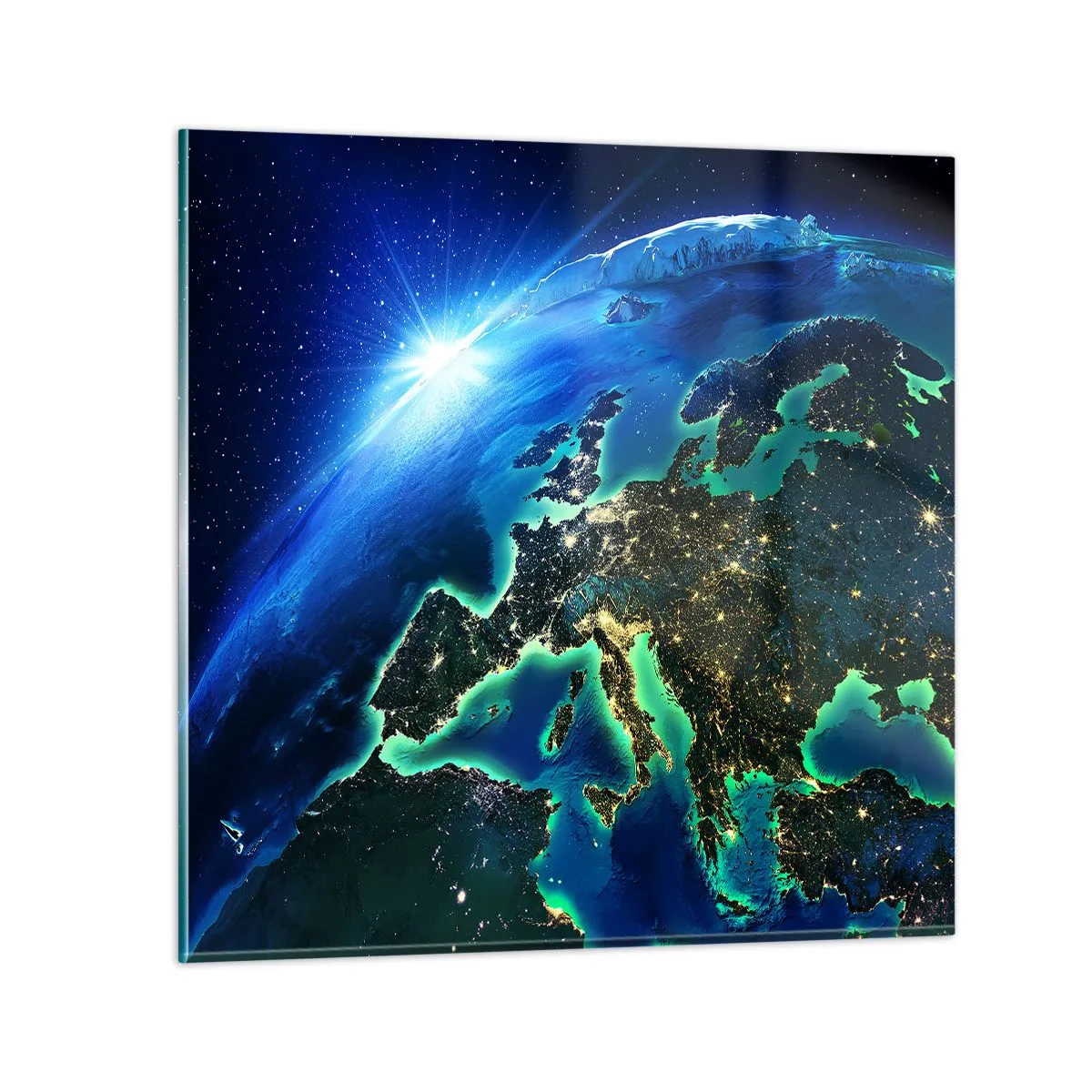 Impression sur verre - Image sur verre - Europe pétillante - 30x30 cm