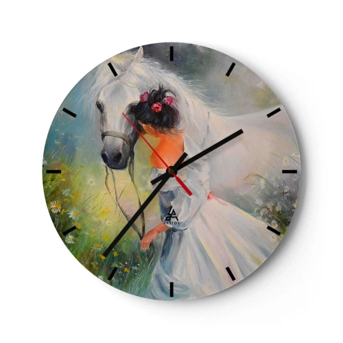 Horloge murale - Pendule murale - Comme dans un beau rêve - 40x40 cm