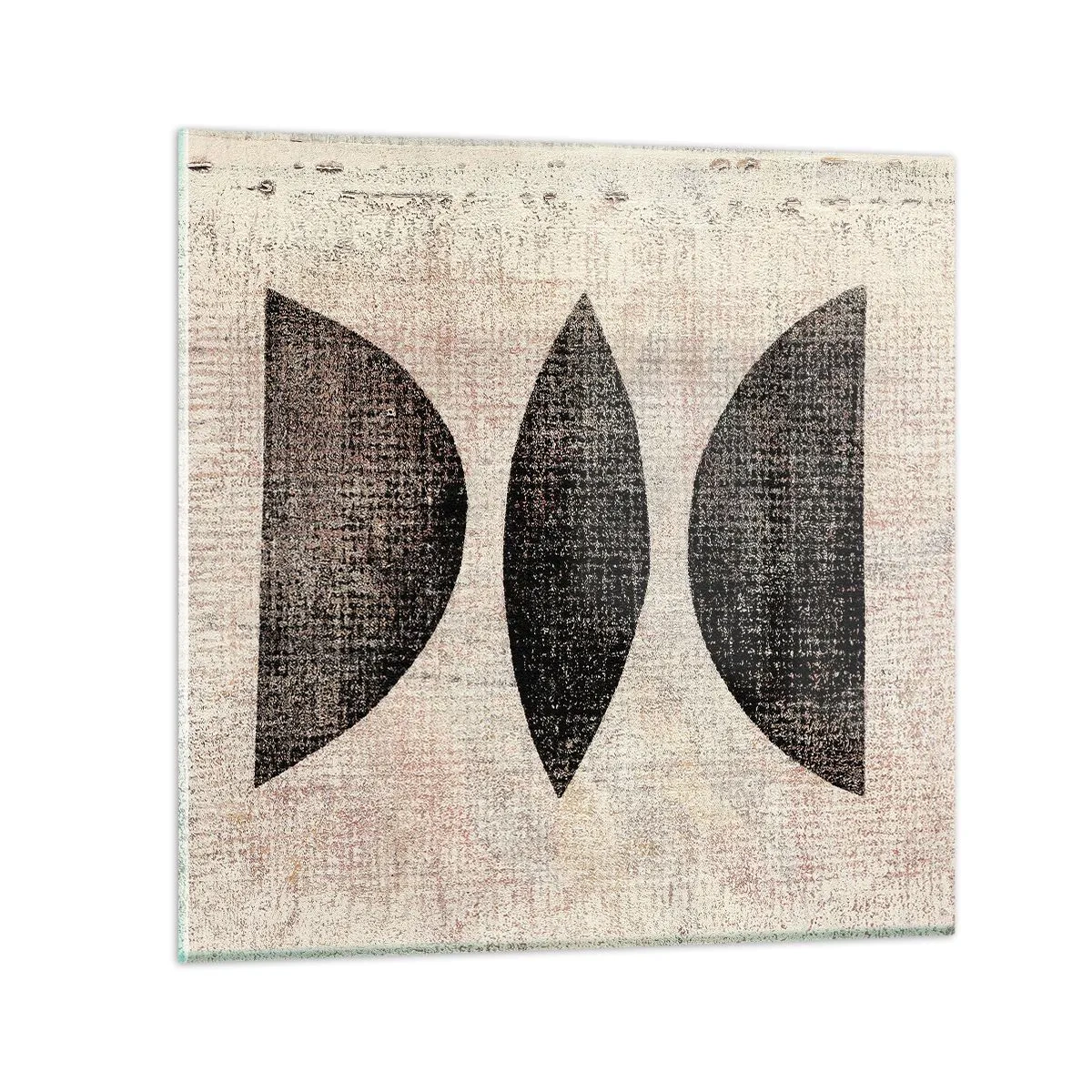 Impression sur verre - Image sur verre - Abstraction ethnique - 30x30 cm