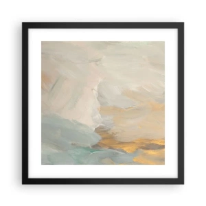 Affiche dans un cadre noir - Poster - Abstraction – le pays de la douceur - 40x40 cm