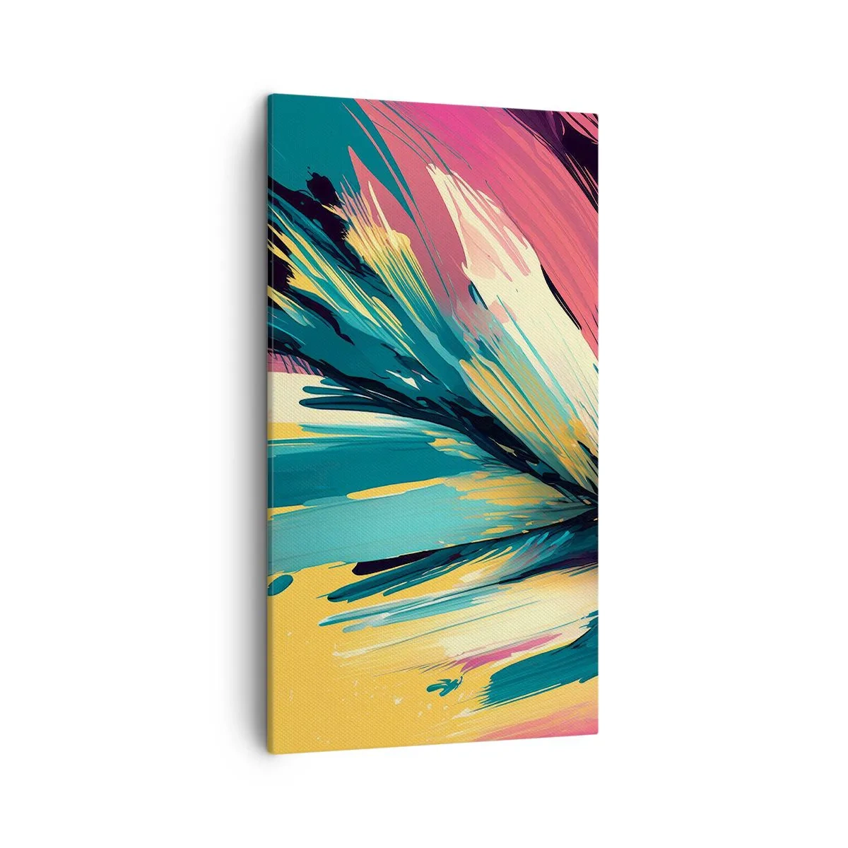 Impression sur toile - Image sur toile - Composition – une explosion de joie - 45x80 cm