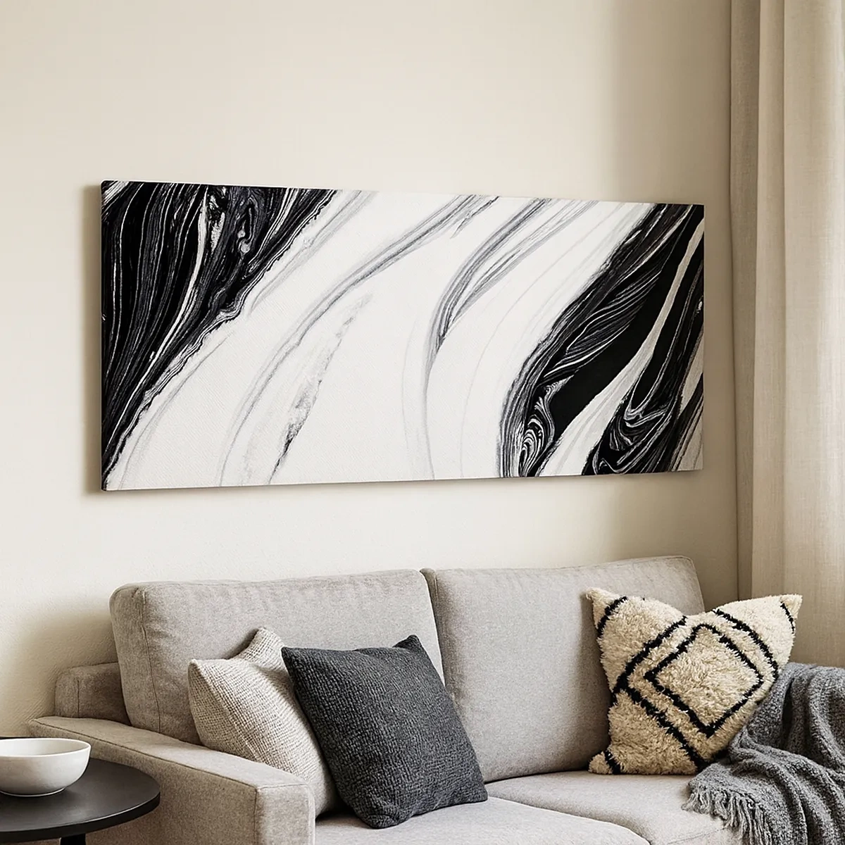 Impression sur toile - Image sur toile - Une combinaison d'opposés - 30x30 cm