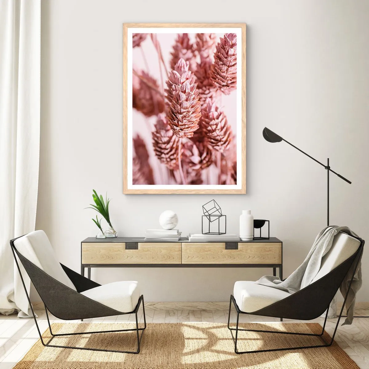 Affiche dans un chêne clair - Poster - Apparemment discret - 30x40 cm