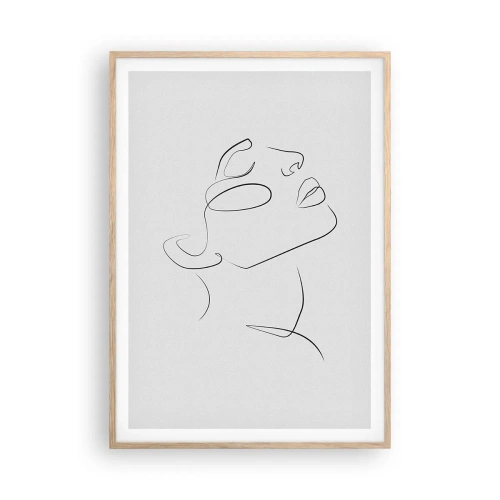 Affiche dans un chêne clair - Poster - Méandre du rêve - 70x100 cm