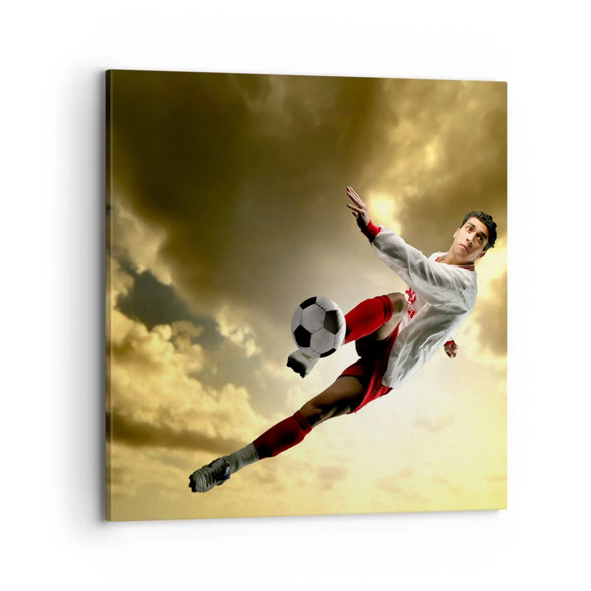 Impression sur toile - Image sur toile - Le paradis du football - 70x70 cm