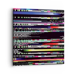 Impression sur toile - Image sur toile - L'image de contrôle de la réalité - 30x30 cm