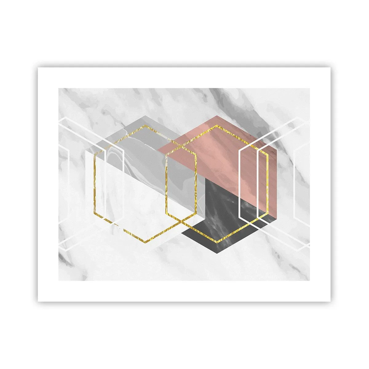 Affiche - Poster - Composition en chaîne - 50x40 cm