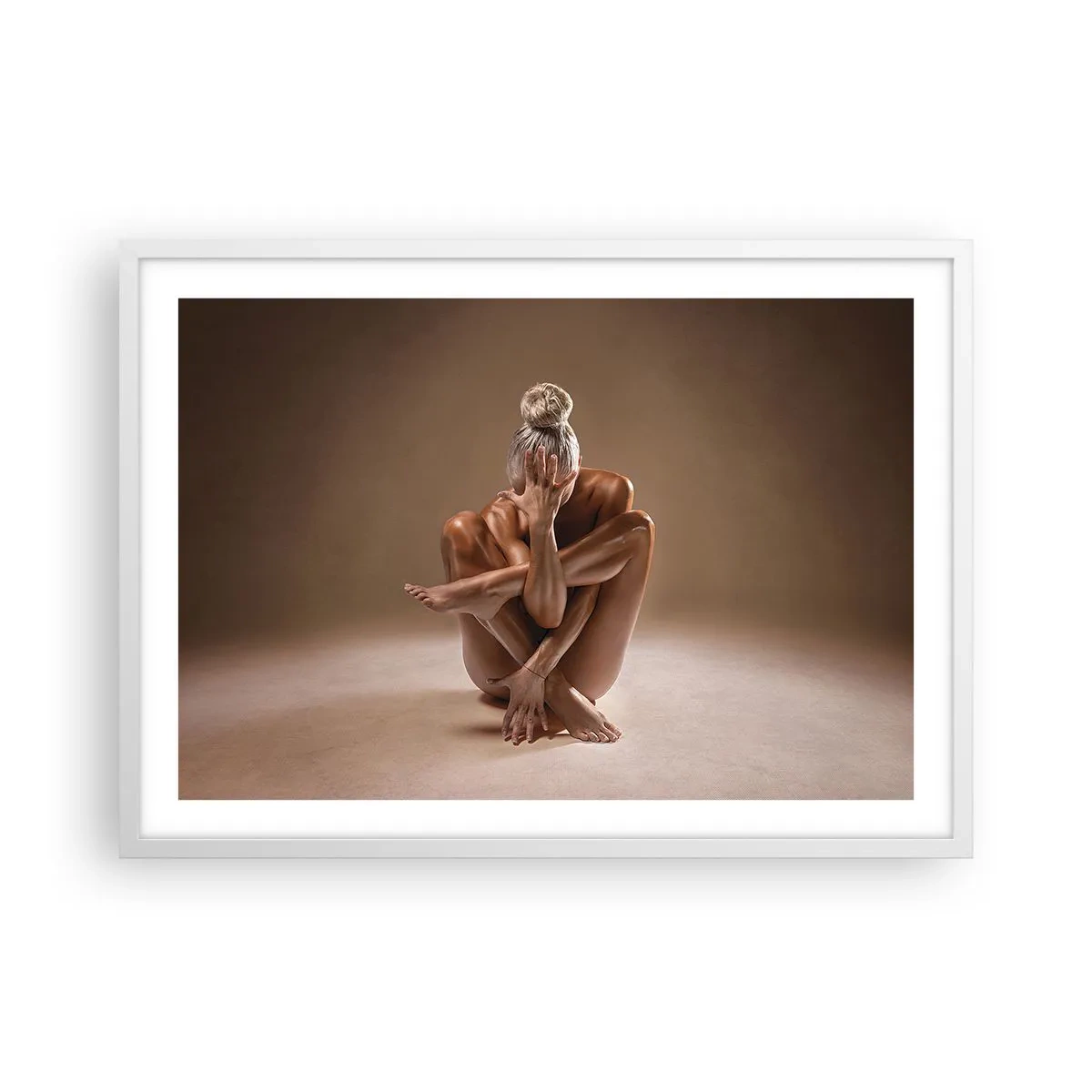 Affiche dans un cadre blanc - Poster - Unité du corps et de l'âme - 70x50 cm