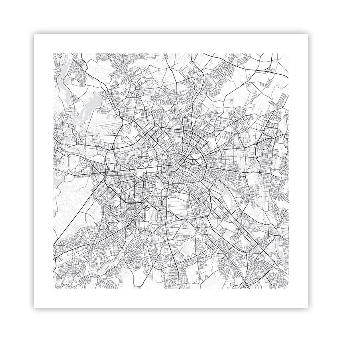 Affiche - Poster - Fleur de Berlin - 50x50 cm