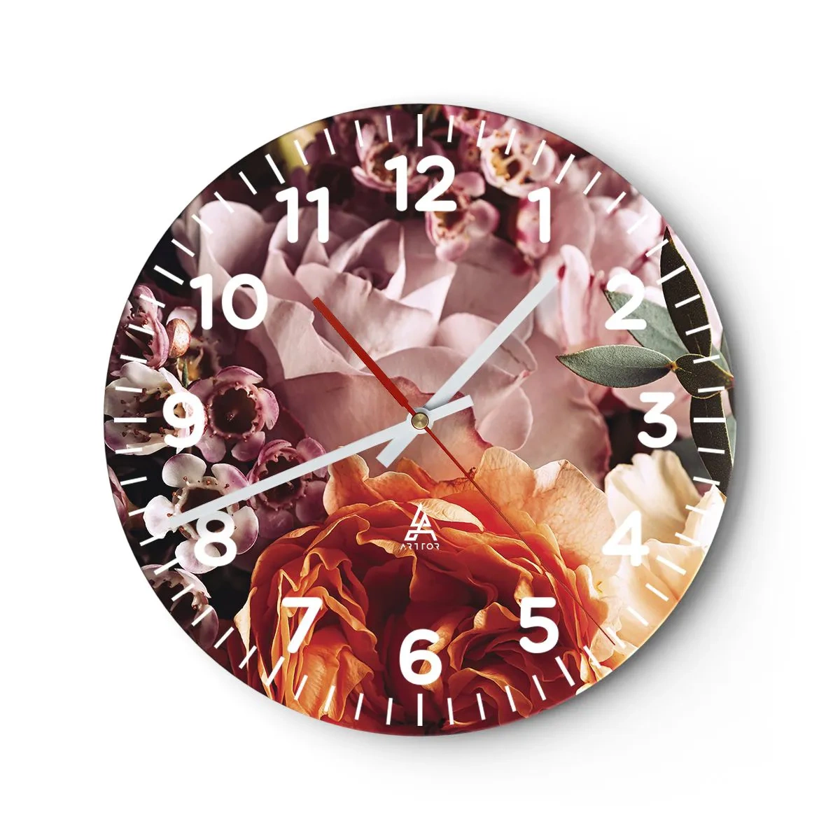 Horloge murale - Pendule murale - Enveloppé de beauté - 40x40 cm