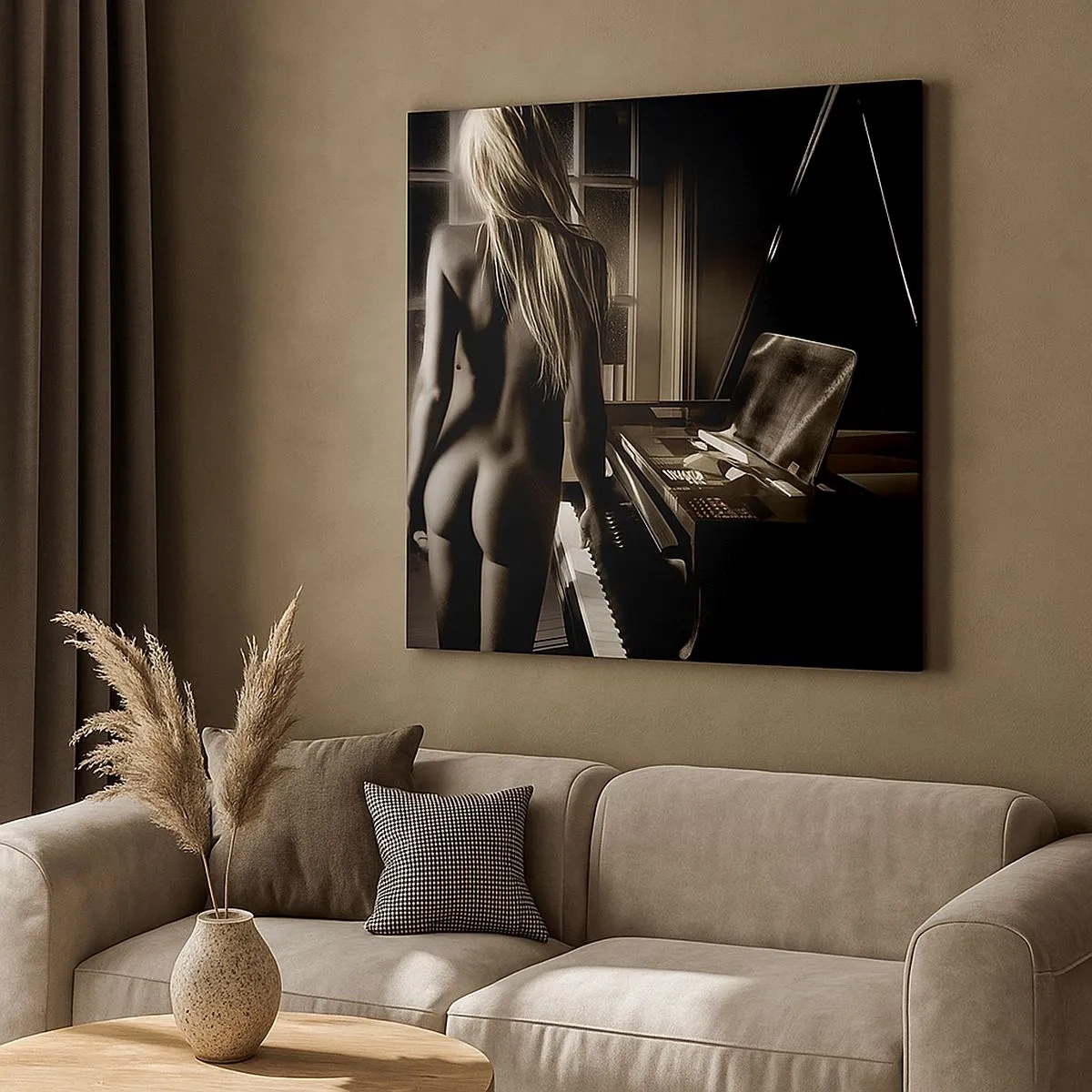 Impression sur toile - Image sur toile - Harmonie parfaite du soir - 30x30 cm