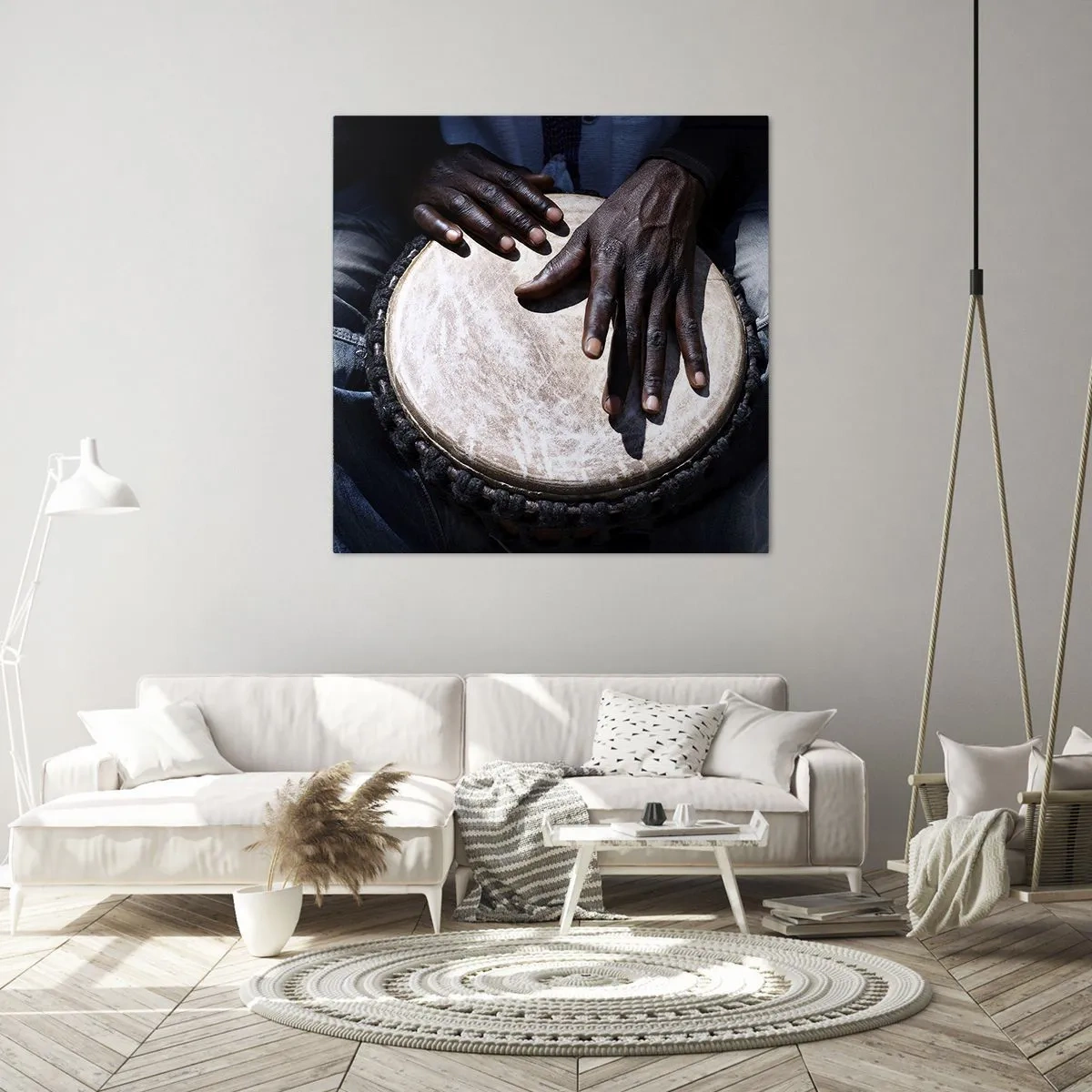 Impression sur toile - Image sur toile - Vis à son rythme - 40x40 cm