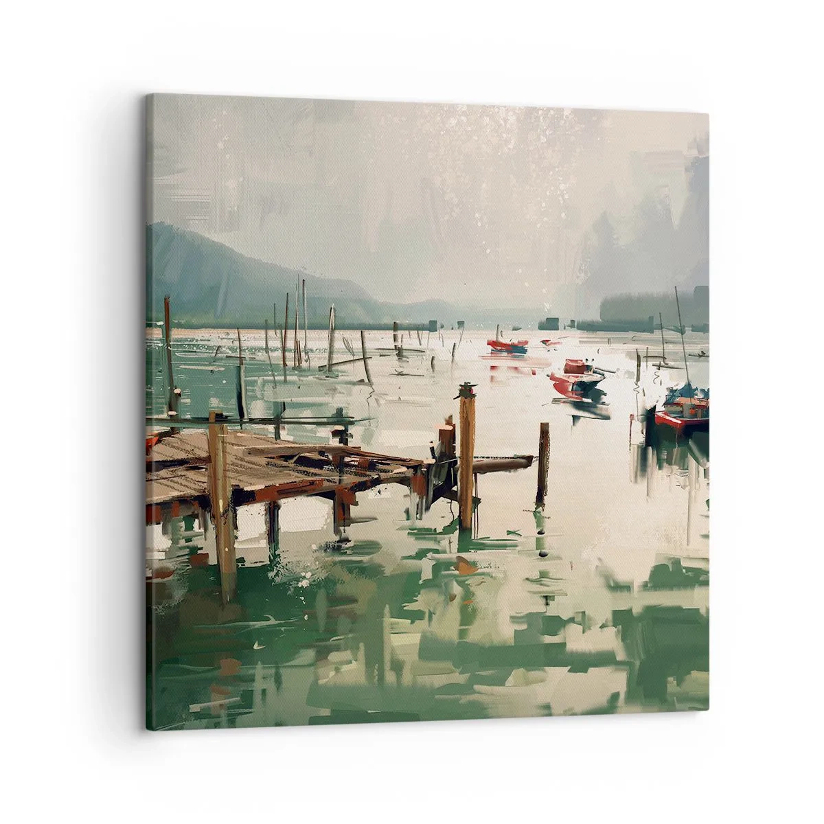 Impression sur toile - Image sur toile - Trempé dans une lune en fusion - 50x50 cm