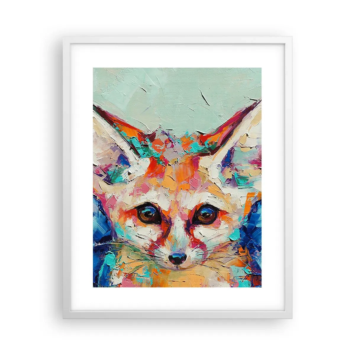 Affiche dans un cadre blanc - Poster - Etes-vous prêts pour moi? - 40x50 cm