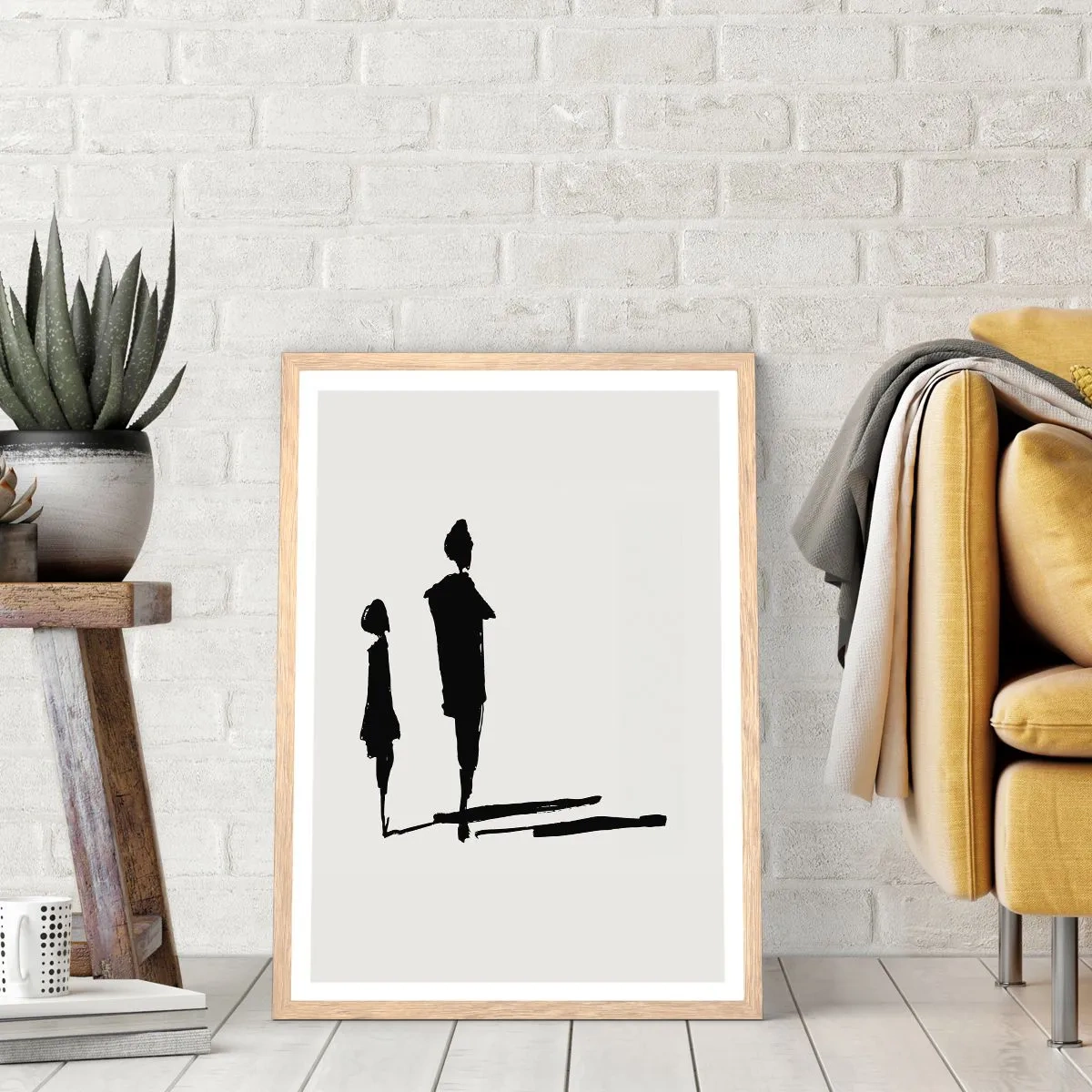 Affiche dans un chêne clair - Poster - Êtes-vous sûr qu'ils sont ensemble ? - 70x100 cm