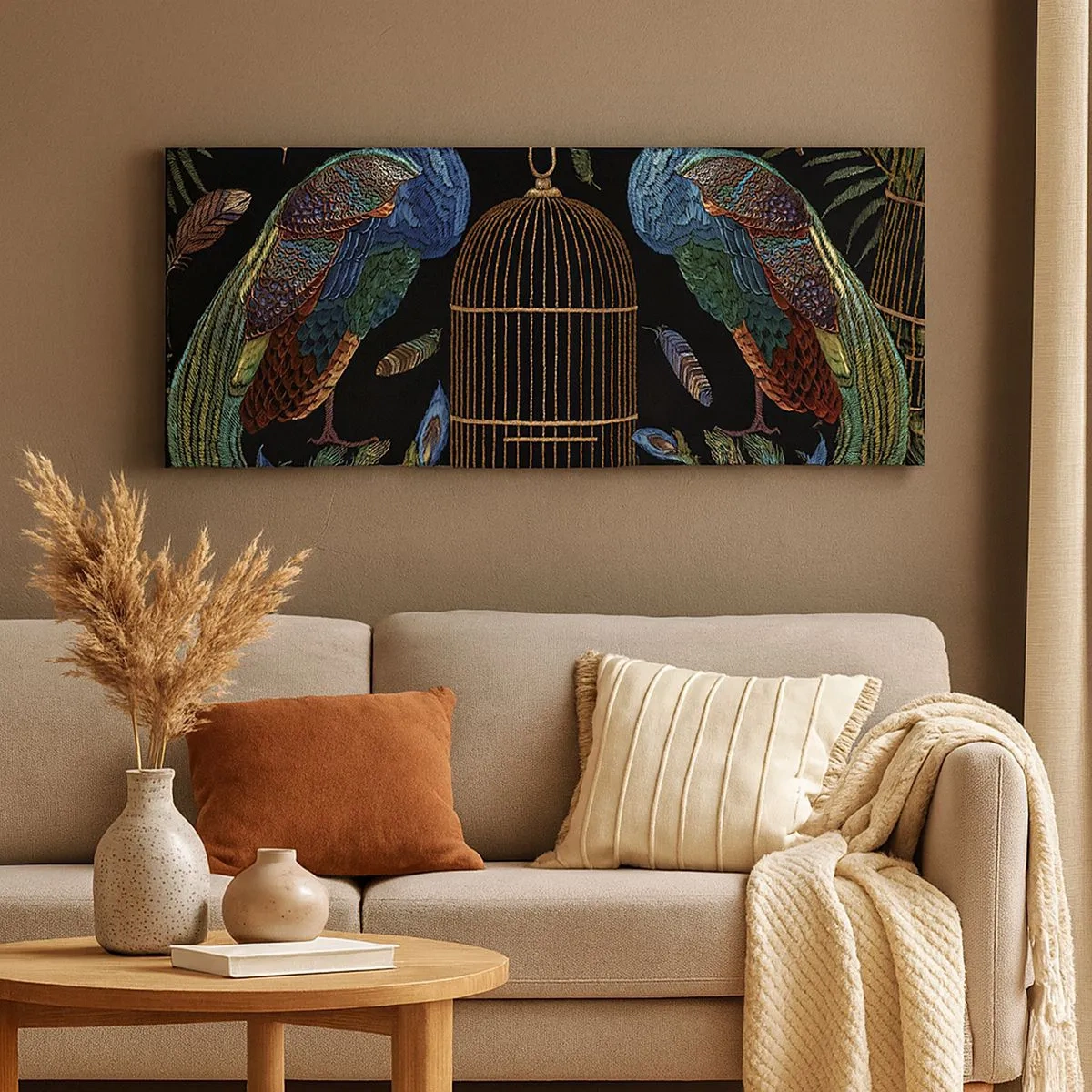 Impression sur toile - Image sur toile - En robes royales - 100x40 cm