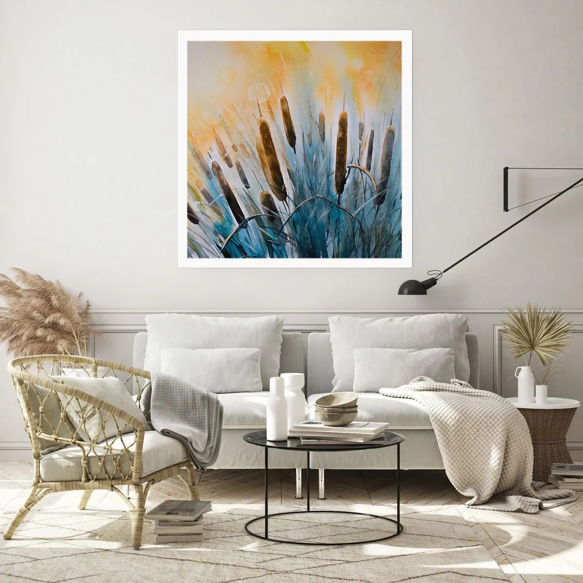 Affiche - Poster - Fraicheur de l'eau, chaleur du soleil - 40x40 cm