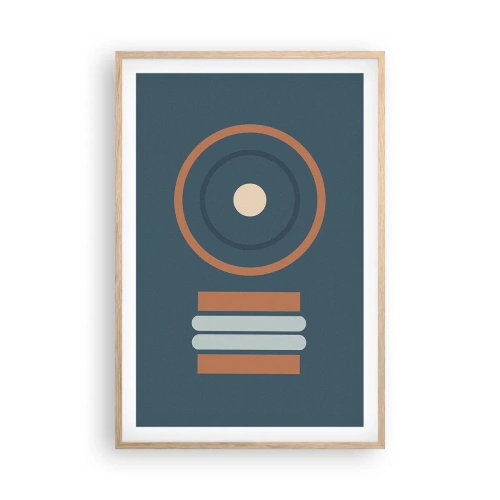 Affiche dans un chêne clair - Poster - Essence des choses - 61x91 cm