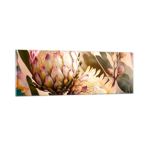 Impression sur verre - Image sur verre - Tendrement embrassé - 90x30 cm