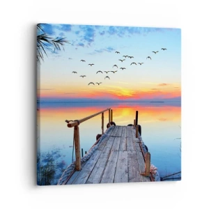 Impression sur toile - Image sur toile - Il est temps de rentrer... - 30x30 cm