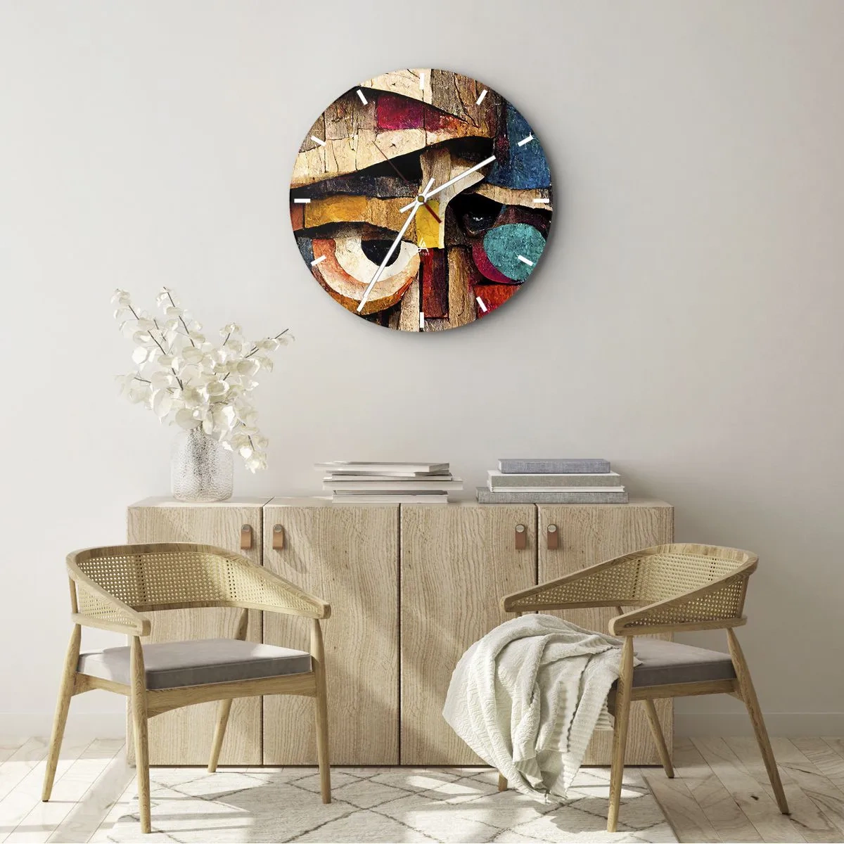 Horloge murale - Pendule murale - Je te vois… - 40x40 cm
