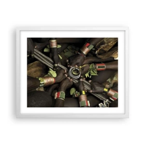 Affiche dans un cadre blanc - Poster - Nous sommes ensemble - 50x40 cm