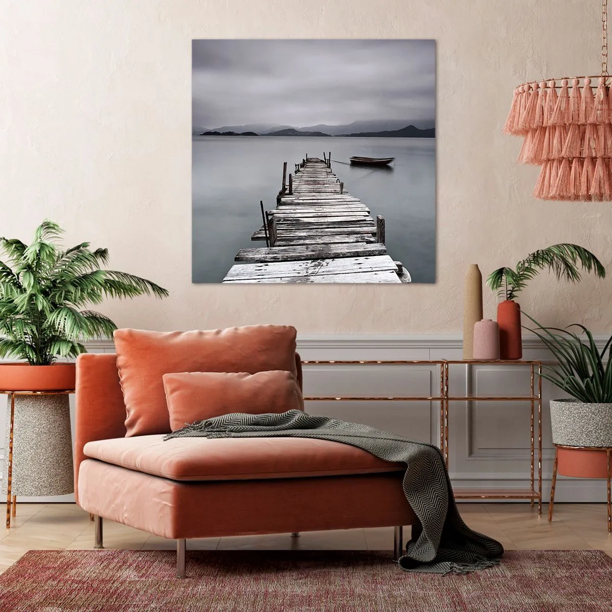 Impression sur toile - Image sur toile - Tu peux partir demain - 70x70 cm